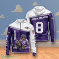 Baltimore Ravens And Lamar Jackson 3D Hoodie Impressive Gift
