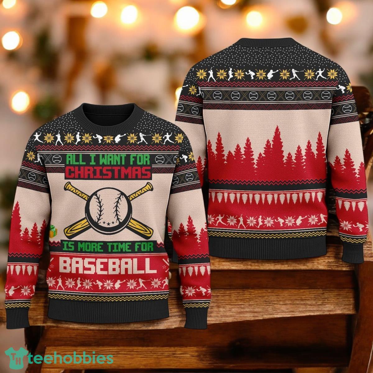 Baseball Ugly Christmas Sweater Baseball Christmas Sport Team Xmas Holiday Gift Holiday Party Sweater