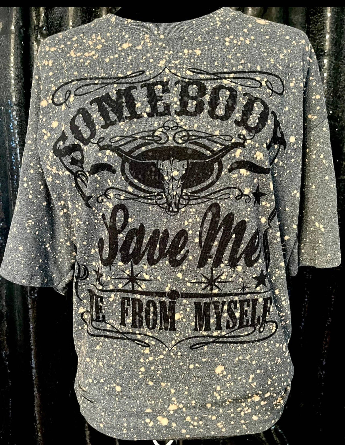 Save Me Bleached Tshirt Unisex , , , Long Sleeve Tee