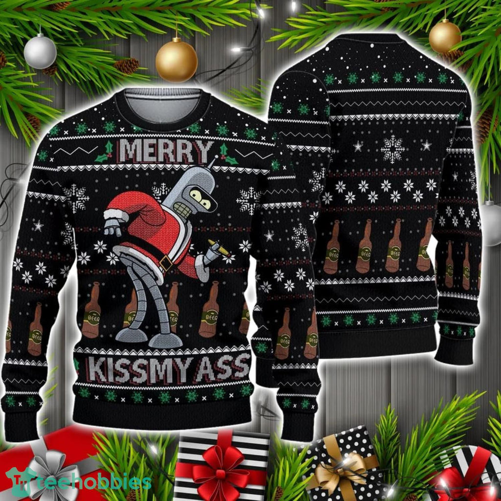 Bender Futurama Ugly Sweatshirt, Ugly Christmas Sweater Christmas Holiday Gift
