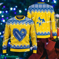 Design Heart Football McNeese State Cowboys Christmas Sweater AOP Gift For Adult