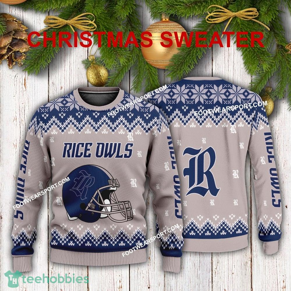Design Helmet Rice Owls Christmas Sweater For Men Women
