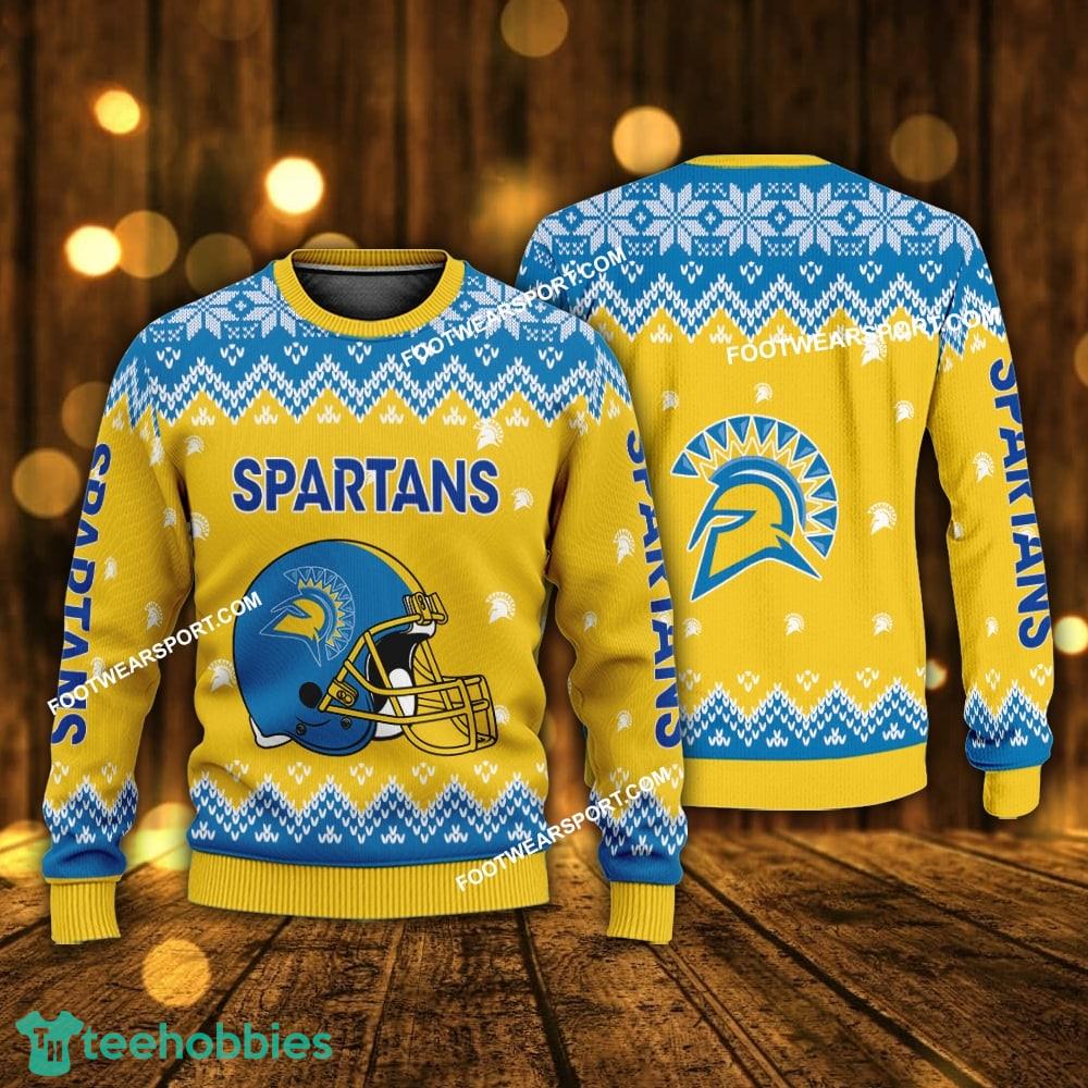 Design Helmet San Jose State Spartans Christmas 3D Sweater Gift For Adult