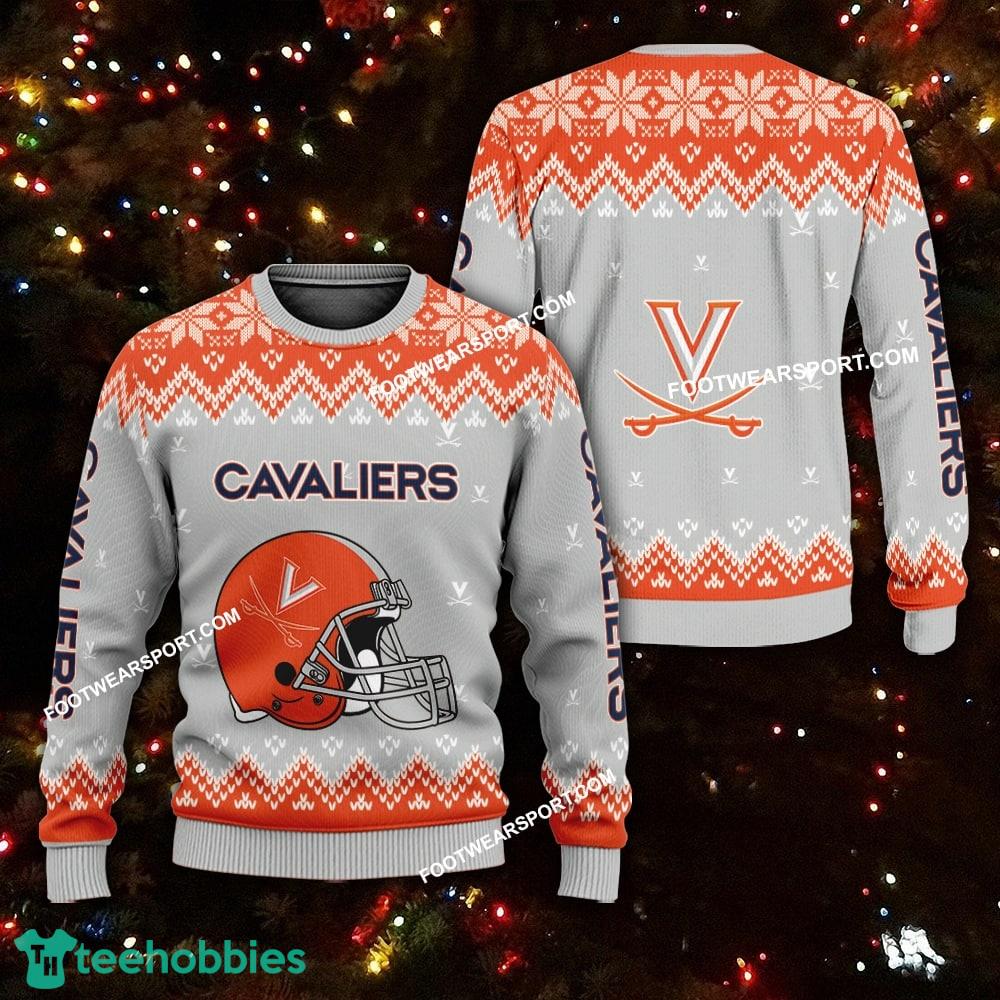 Design Helmet Virginia Cavaliers Christmas Sweater AOP For Men Women