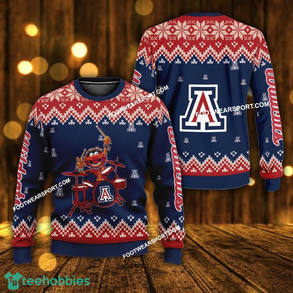 Design Muppets Play Drums Arizona Wildcats Christmas Sweater Gift For Adult