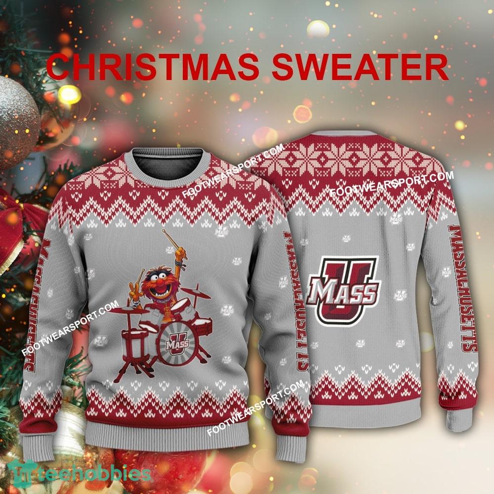 Design Muppets Play Drums Massachusetts Minutemen Christmas Sweater For Men Women