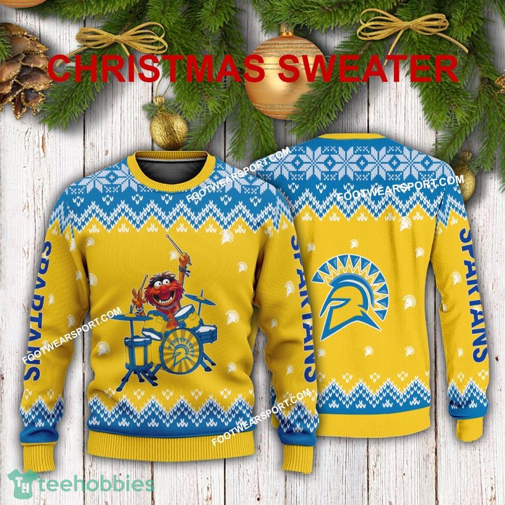 Design Muppets Play Drums San Jose State Spartans Christmas Sweater Gift Holidays