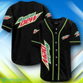 Black Mountain Dew Halloween Baseball Jersey Style Gift