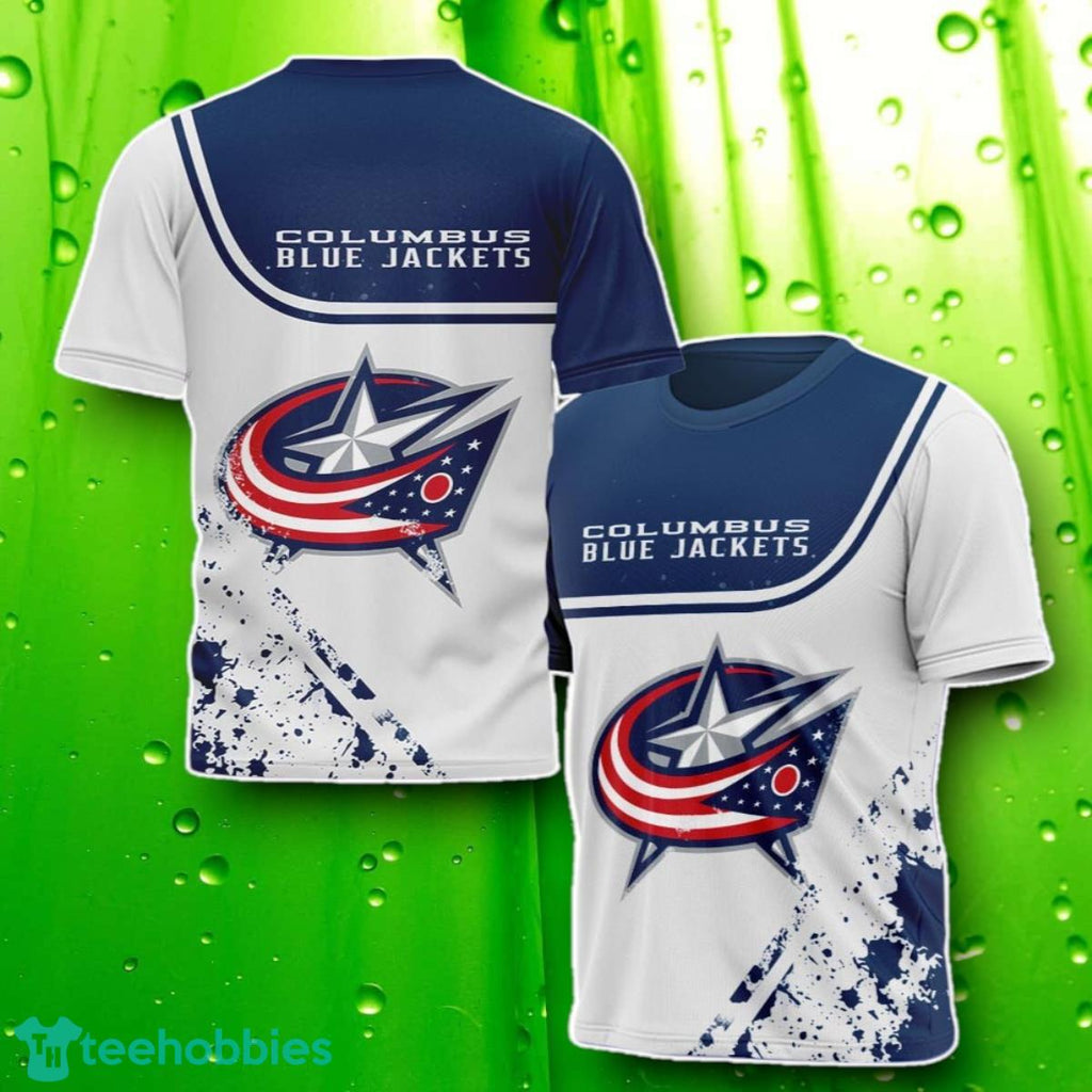 Blue Jackets 3D T-Shirt Stylish Gifts For Men And Women
