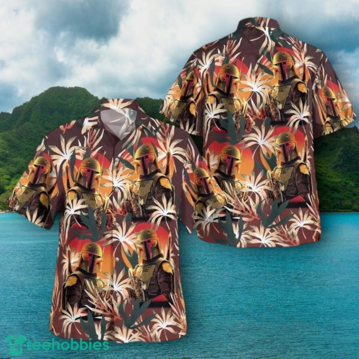 Boba Fett Leaves Hawaiian Shirt Impressive Gift