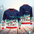 Bombardier Global Express Us Air Force Christmas Ugly Sweater Meaningful Gift For Aviation Fans