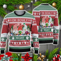 Bowling And Gnomes Lovers Gift Oh Bowly Night Ugly Christmas Sweater Christmas Holiday Gift