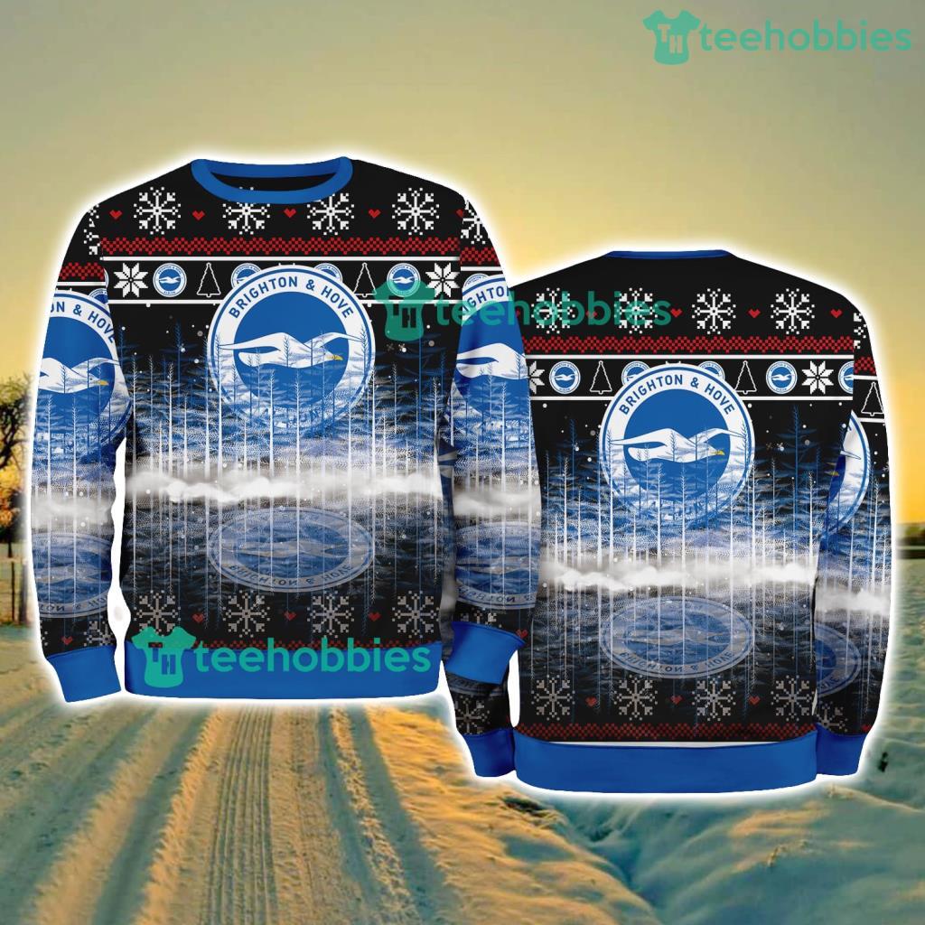 Brighton & Hove Albion Pine Christmas Ugly Sweater New Style Best Gift For Fans