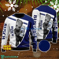 Busch Latte And Baby Groot 3D Ugly Christmas Sweater For Men And Women Christmas Gift