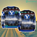 BYU Cougars NCAA Pine Christmas Ugly Sweater New Style Best Gift For Fans