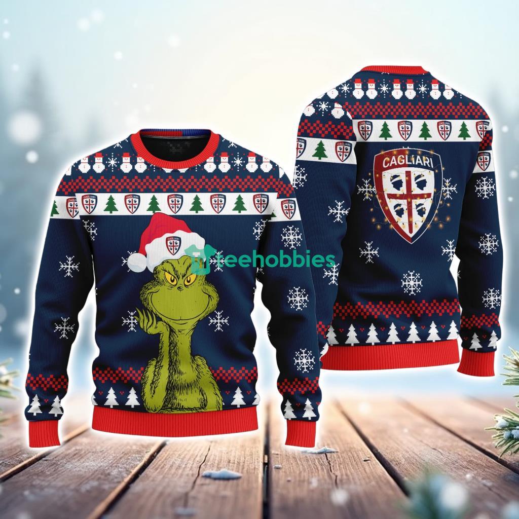 Cagliari The Grinch Funny Merry Christmas Uglly Sweater 3D New Trend