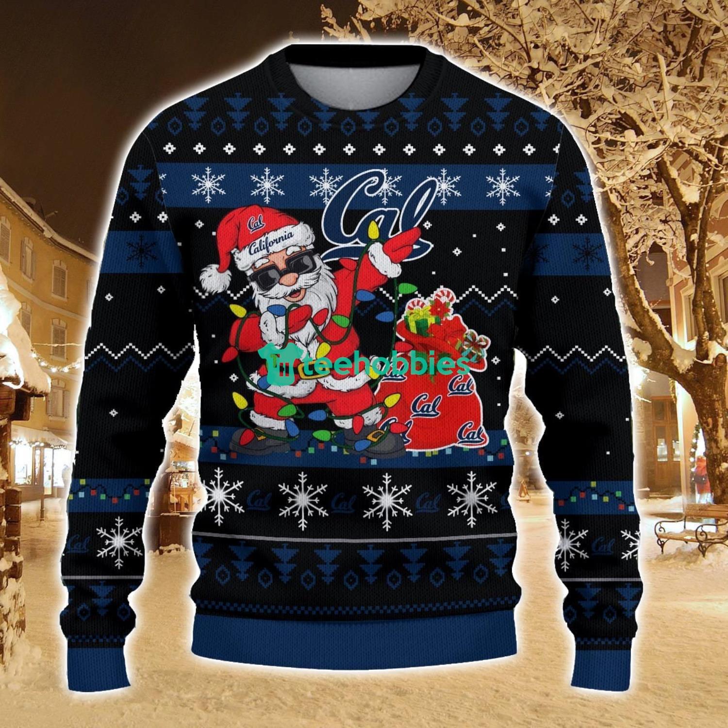 California Golden Bears Santa Claus Ugly Christmas Sweater All Printed Sweater For Fans Gift Ideas