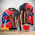 Captain Morgan USA Flag 3D Sweater For Men Women