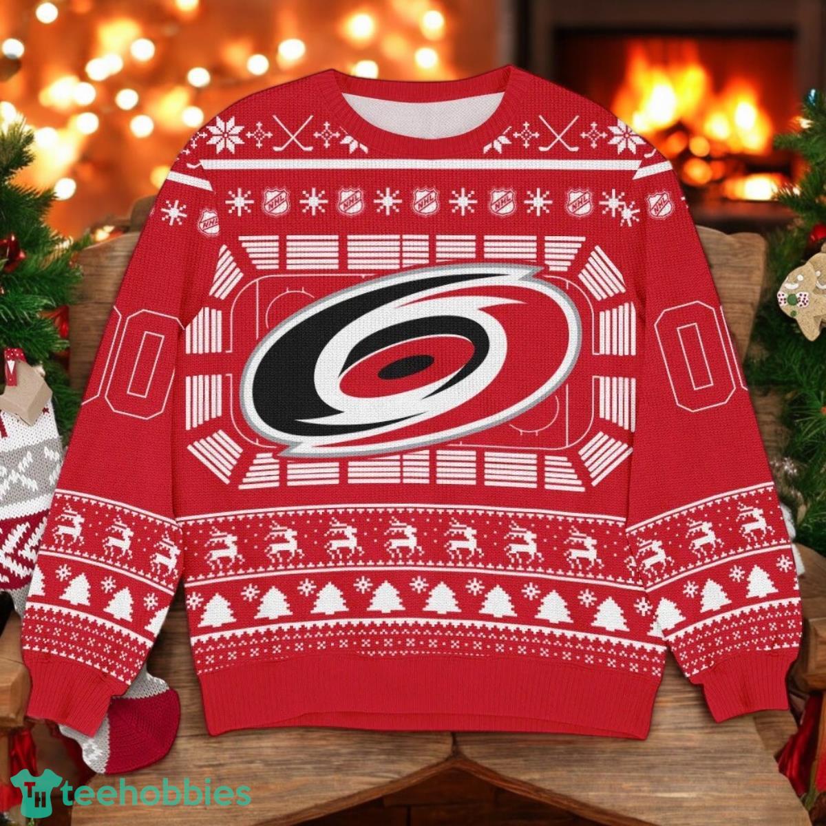 Carolina Hurricanes NHL Ugly Christmas Sweater Team Holiday Christmas Gift