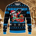 Carolina Panthers Santa Claus Ugly Christmas Sweater All Printed Sweater For Fans Gift Ideas