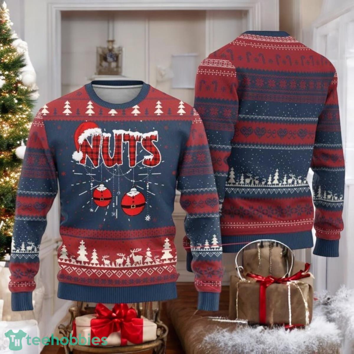 Chest Nuts Christmas Ugly Sweater Merry Xmas Sweater