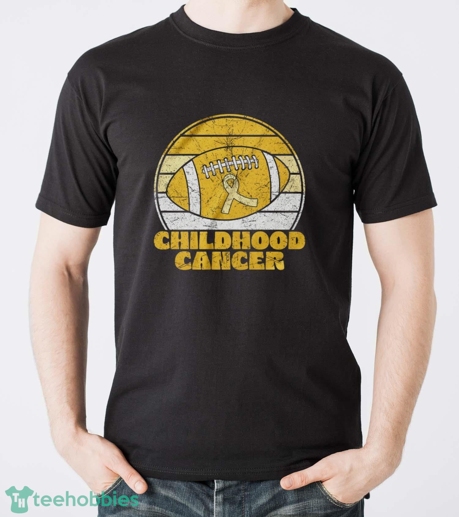 Childhood Cancer Football Shirt, Pediatric Cancer Support