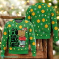 Chill Guy Christmas Ugly Sweater Funny Green Holiday Sweater
