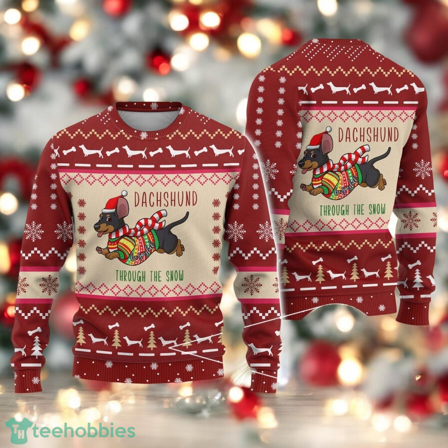 Christmas Dachshund Ugly Sweater Dachshund Xmas Sweater Christmas Gift