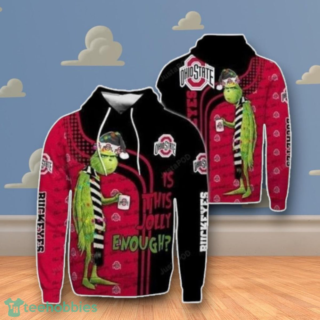 Christmas Grinch Is This Jolly Skull 3D Hoodie Impressive Gift