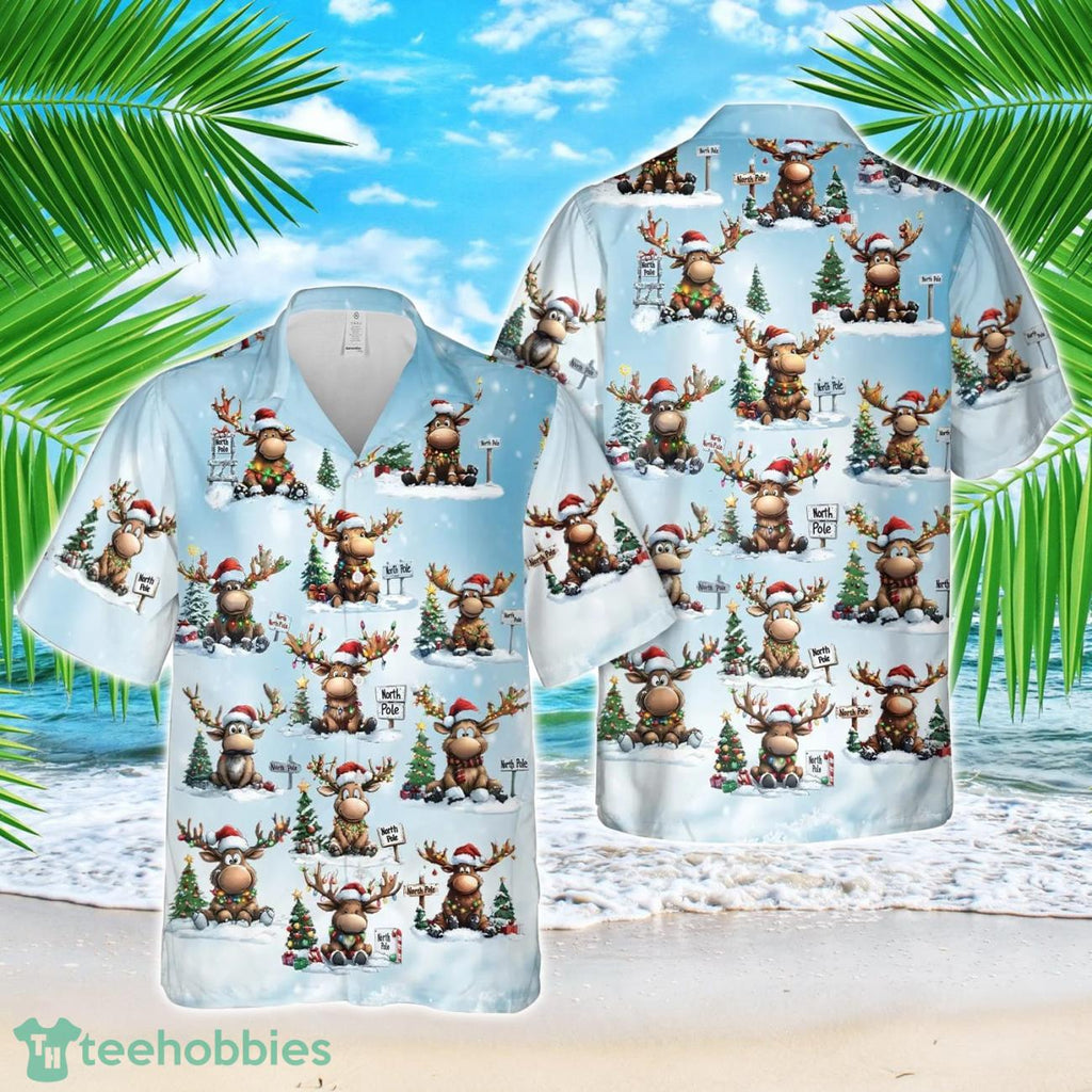 Christmas Moose Hawaiian Shirt
