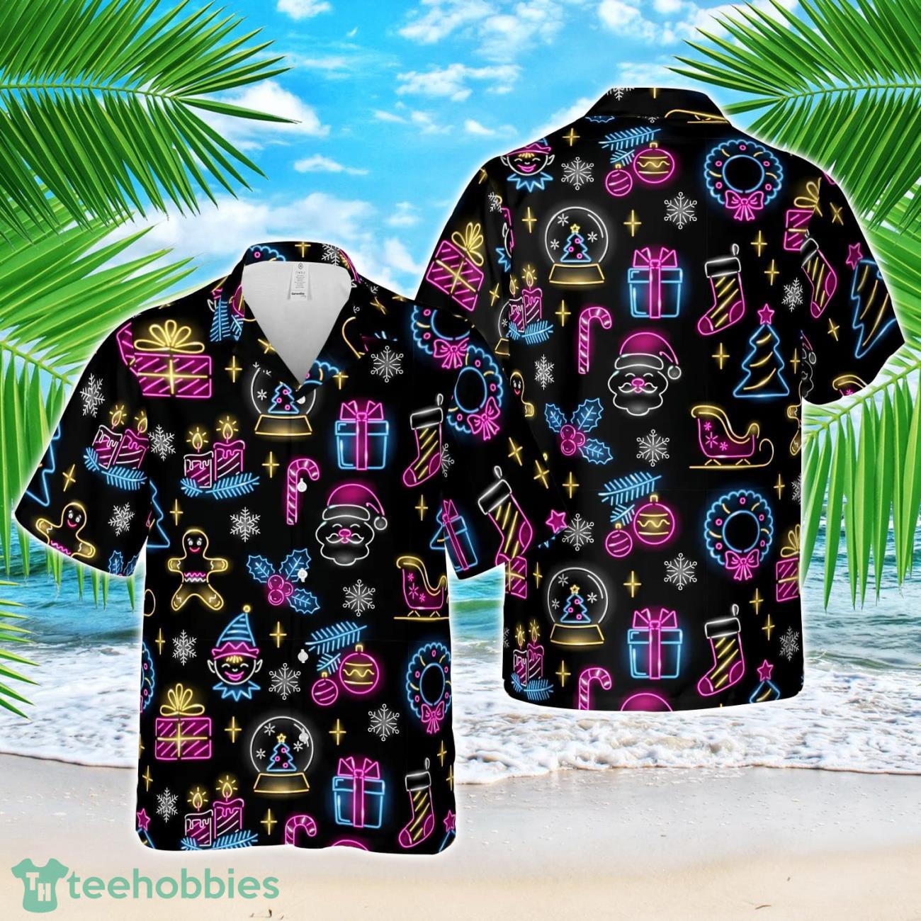 Christmas Neon Hawaiian Shirt