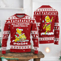 Christmas Pooh Bear Ugly Sweater Winnie Pooh Sweater Christmas Gift