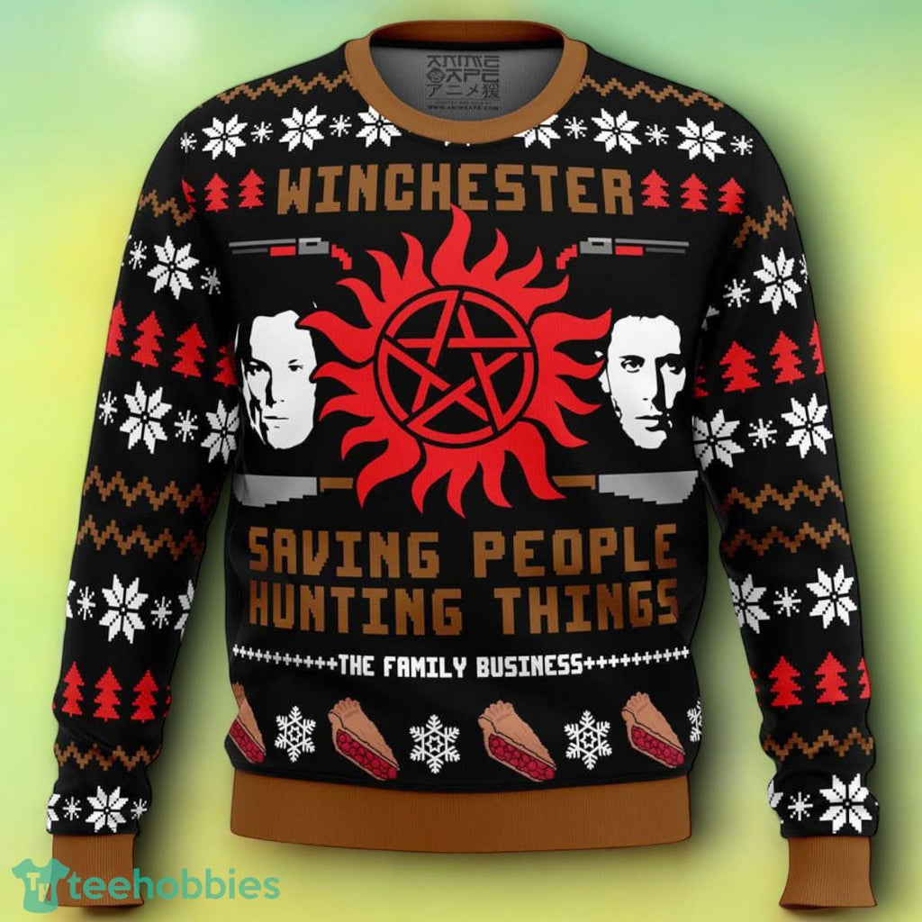 Christmas With The Winchesters Supernatural Ugly Christmas Sweater For Men Women