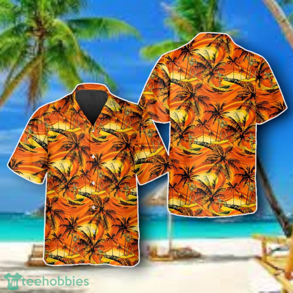 Coconut Tree Skull Hawaiian Shirt Style Gift