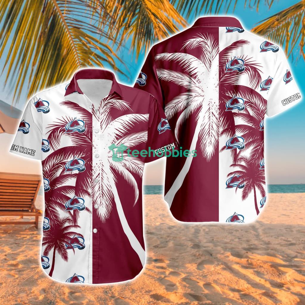 Colorado Avalanche Aloha Tropical Hawaiian Shirt For Men And Women Custom Name
