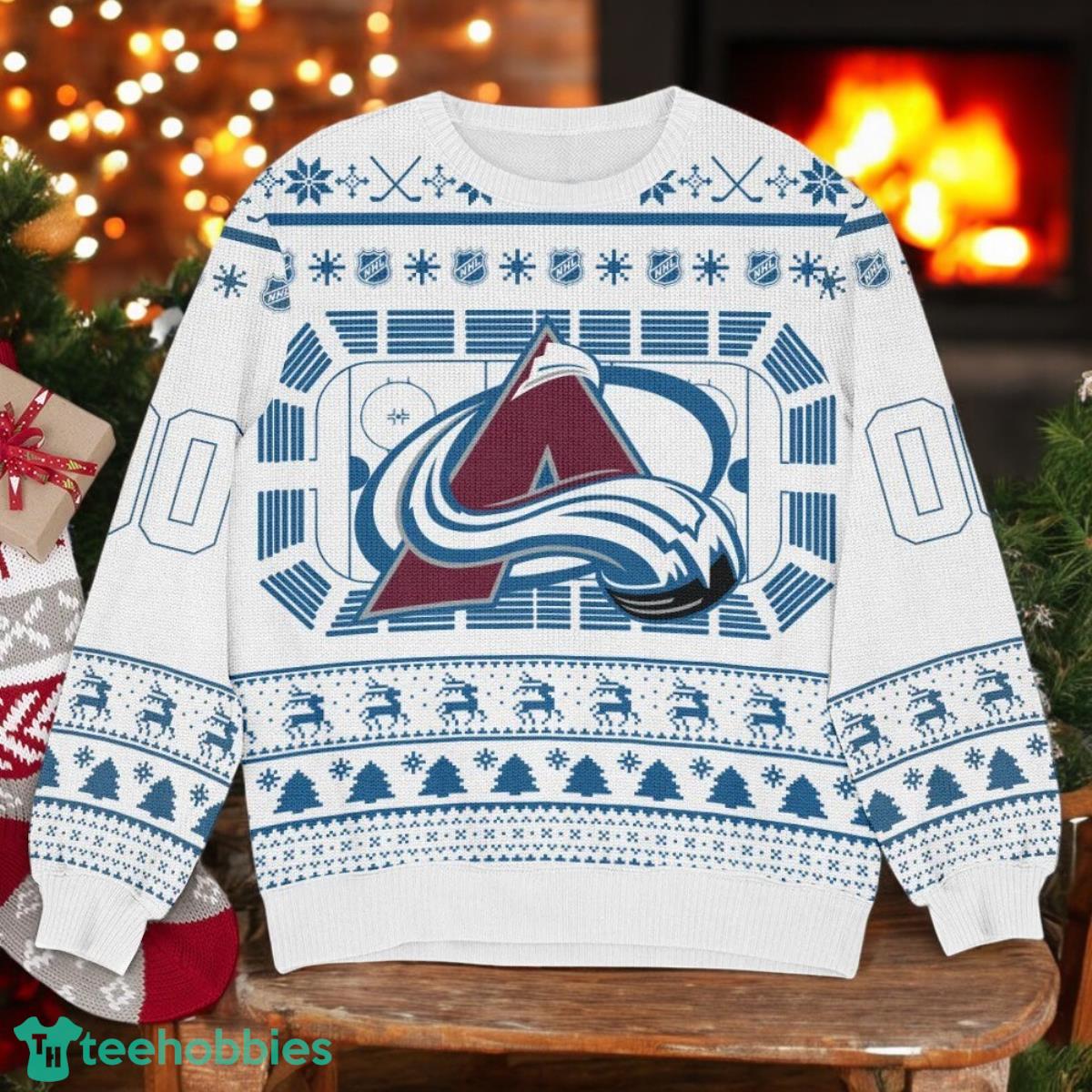 Colorado Avalanche NHL Ugly Christmas Sweater Team Holiday Christmas Gift