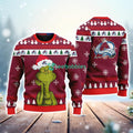 Colorado Avalanche The Grinch Funny Merry Christmas Uglly Sweater 3D New Trend