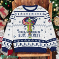 Columbus Blue Jackets NHL Grinch Ugly Christmas Sweater Team Holiday Christmas Gift