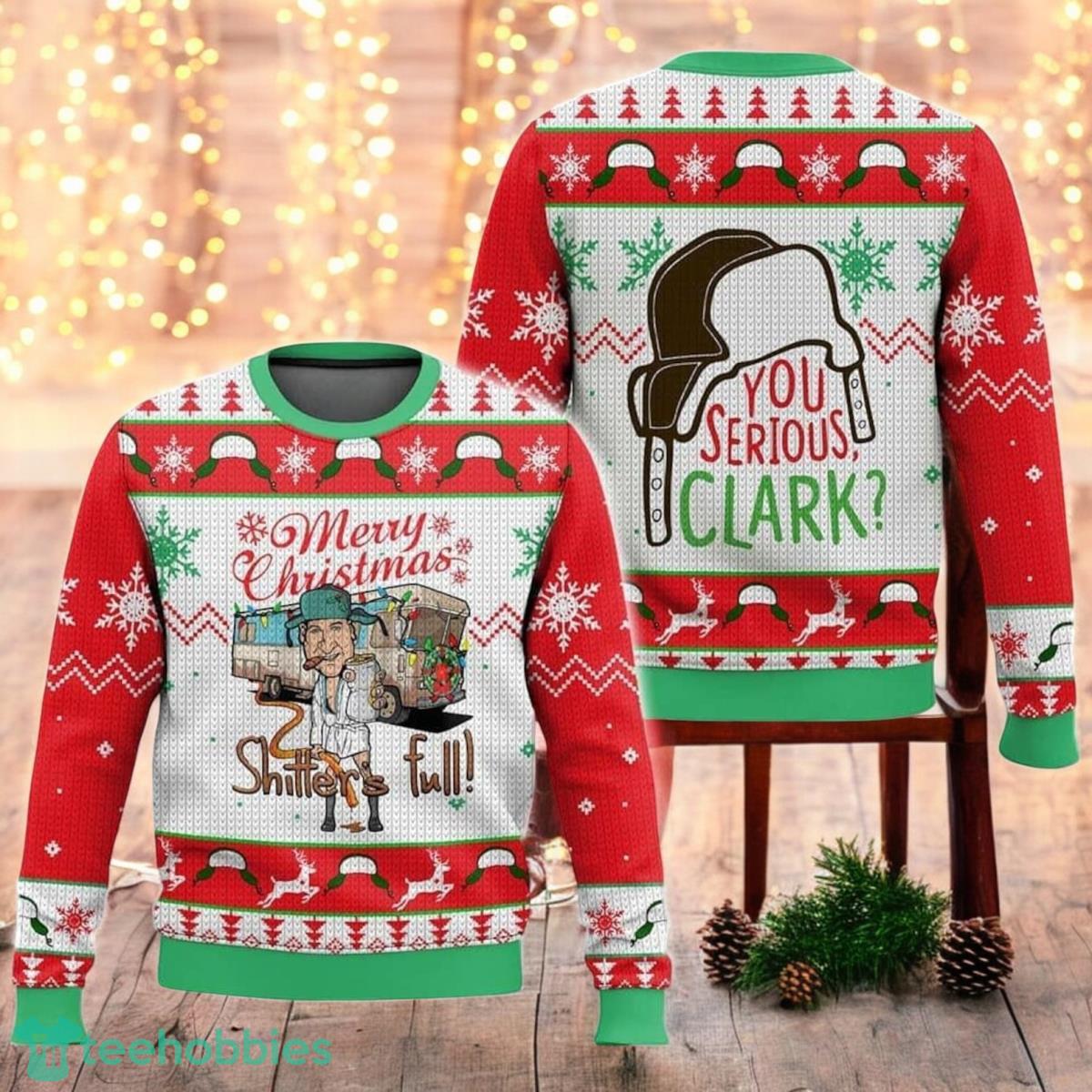 Cousin Eddie National Lampoon’s Christmas Vacation Ugly Sweater Griswold Santa Sweater
