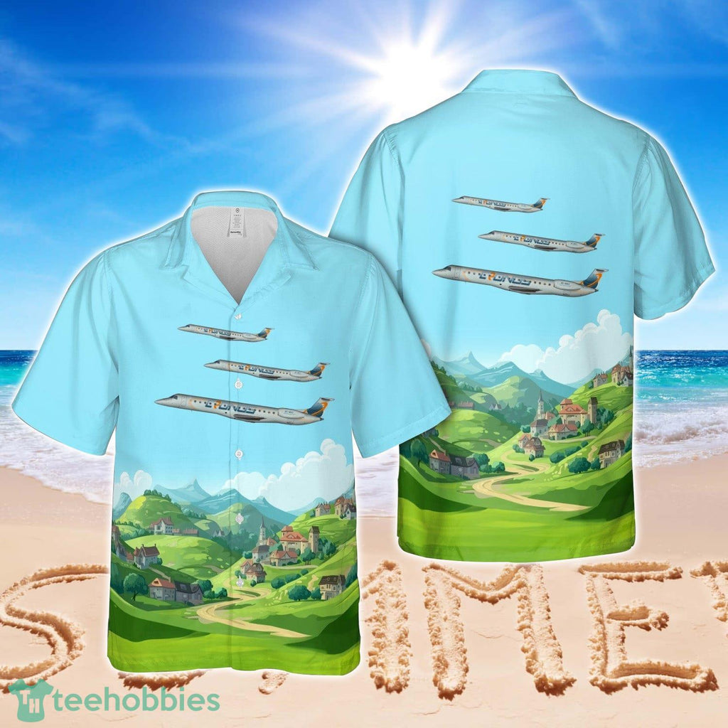 Cronos Airlines Embraer ERJ-145 Hawaiian Shirt Aloha Beach Shirt
