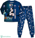 Custom Name Buffalo Sabres Cartoon Mouse Couple Christmas Matching Pajamas Set