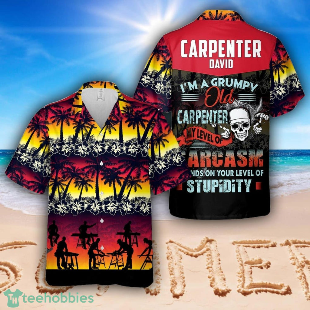 Custom Name Carpenter Hawaiian Shirt