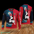Custom Name Florida Panthers Cartoon Mouse Couple Christmas 3D Sweater