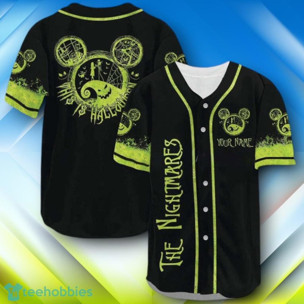 Custom Name Jack Skellington This Is Halloween Halloween Baseball Jersey Style Gift