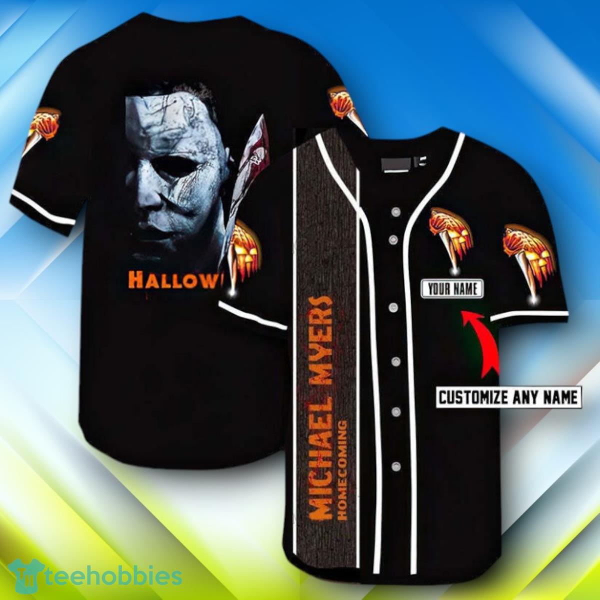 Custom Name Michael Myers HomeComing Halloween Halloween Baseball Jersey Style Gift