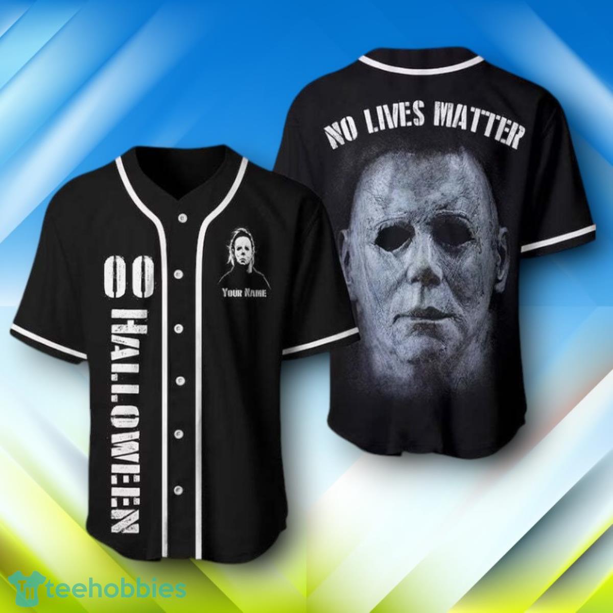 Custom Name No Lives Matter Halloween Halloween Baseball Jersey Style Gift