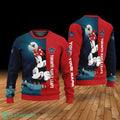 Custom Name Toronto Maple Leafs Cartoon Mouse Couple Christmas 3D Sweater