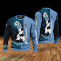 Custom Name Utah Hockey Club Cartoon Mouse Couple Christmas 3D Sweater