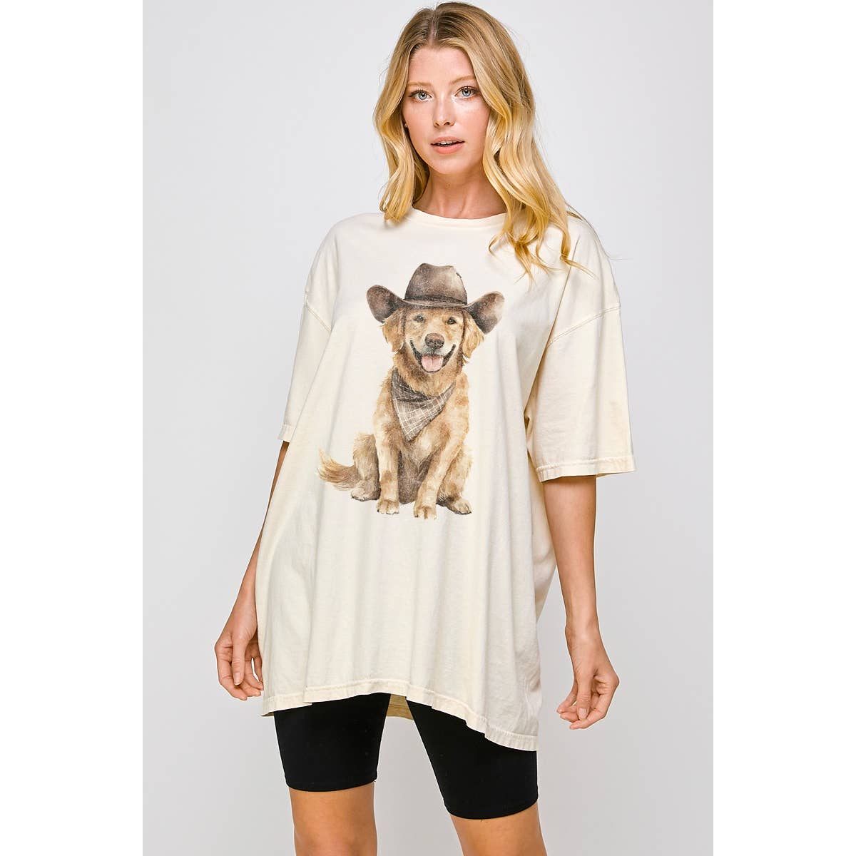 Golden Retriever Vintage Graphic Oversized Tee Unisex , , , Long Sleeve Tee