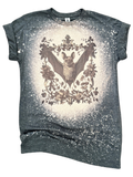 Batty + Beautiful – Vintage Gothic Bat Bleached Tee Unisex , , , Long Sleeve Tee